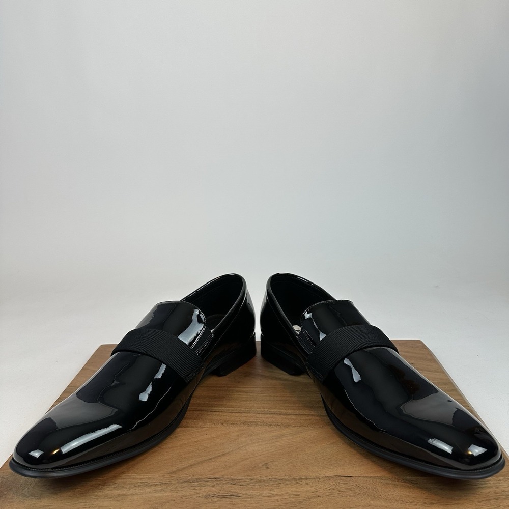 New Mens Joseph Abboud Soiree Formal Slip On Black Shoes Dress Shoes Size 13 D - Picture 5 of 8